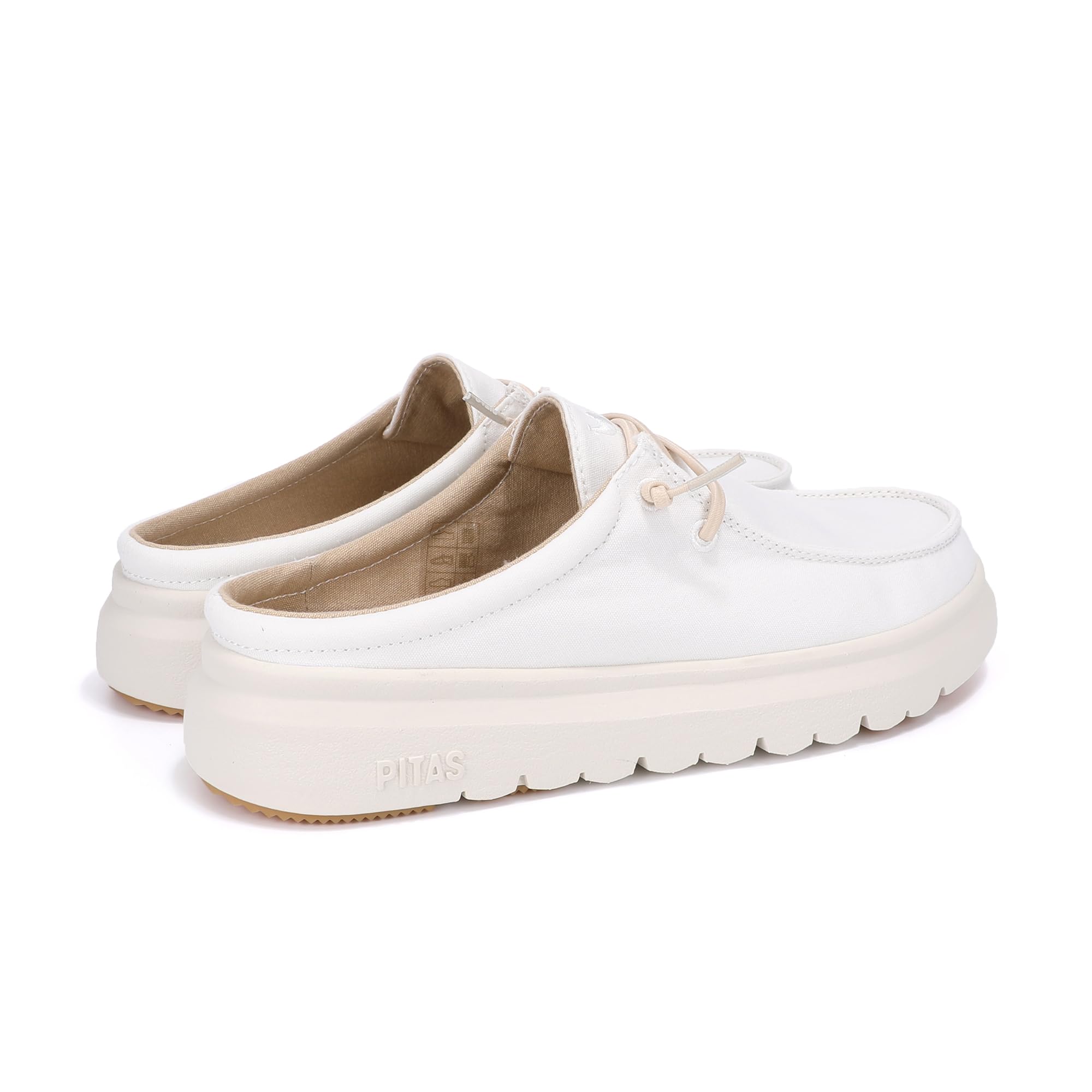 PITAS | Monaco | Zuecos de Mujer | Mocasines | Náuticos Casual | Zapatillas de Tela | Zapatos sin Cordones | Deportivas Casuales | Calzado de Walkinpitas