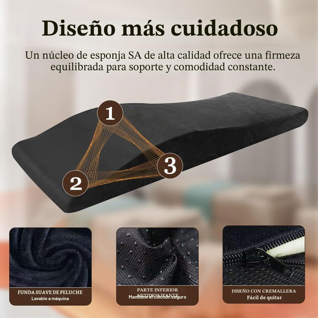 Colchón ergonómico para Cama de Masaje, 180 x 60 cm, Espuma de Alta Densidad para Tumbona cosmética, Masaje SPA y salón de Belleza (Solo colchón)
