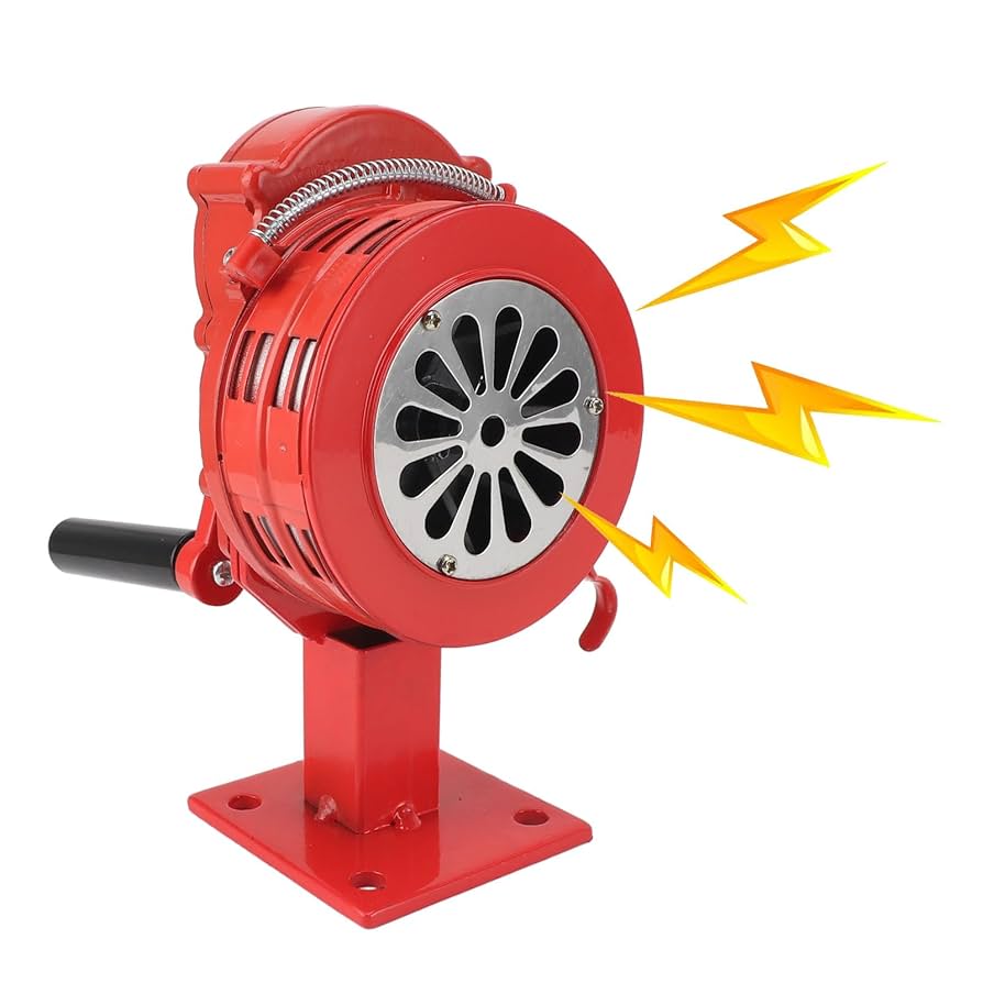 Amazon.com: Zunate Hand Crank Emergency Siren, Aluminium