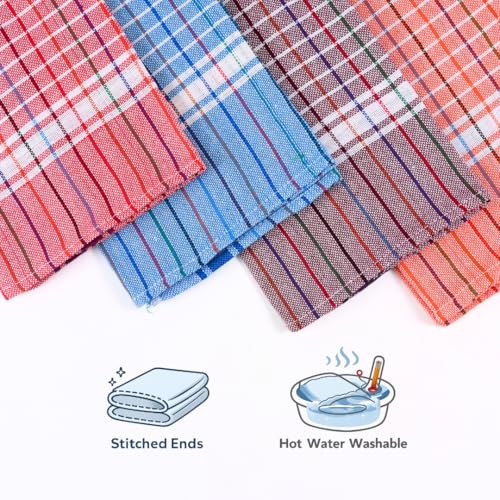 Image of YATTA Thorthu Kerala Towel Cotton Bath Towel Set of 4 | Gamcha for Men