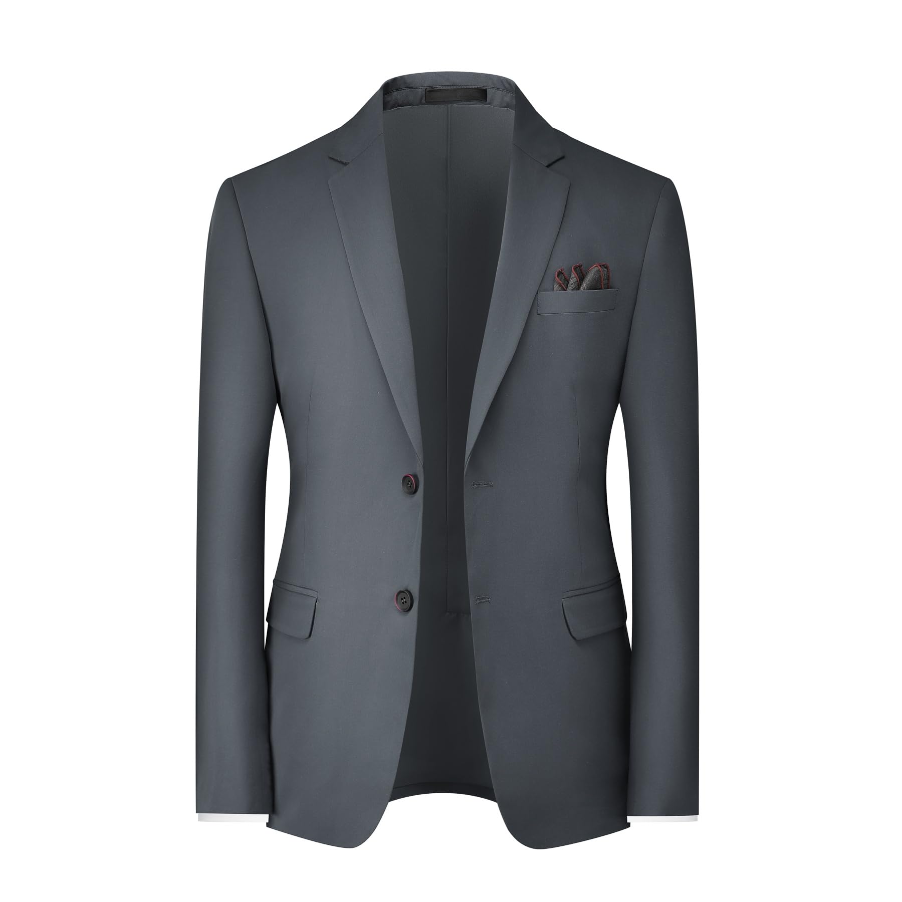 Costume Homme 2 Pieces Rayures Mariage Slim Fit Smoking À Double