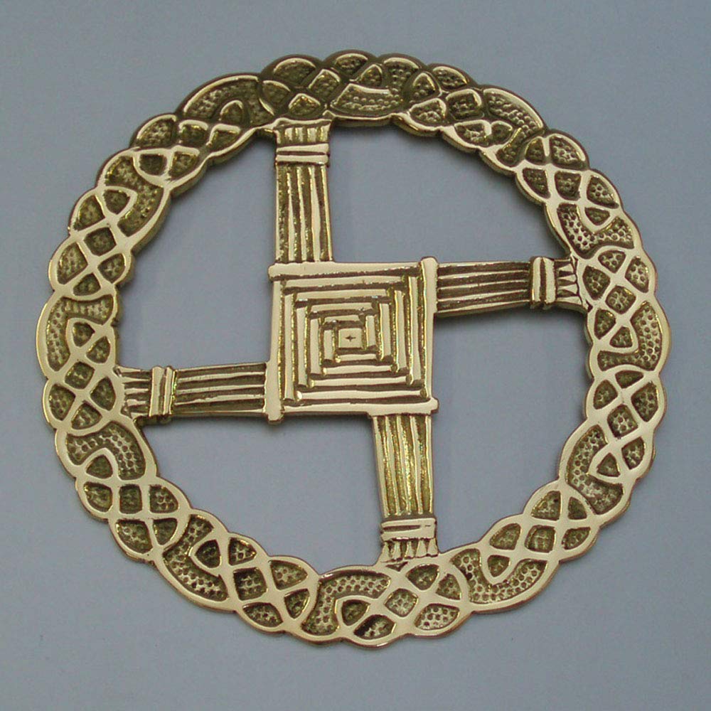 Robert Emmet St.Bridget Brass Cross Wall Hanging
