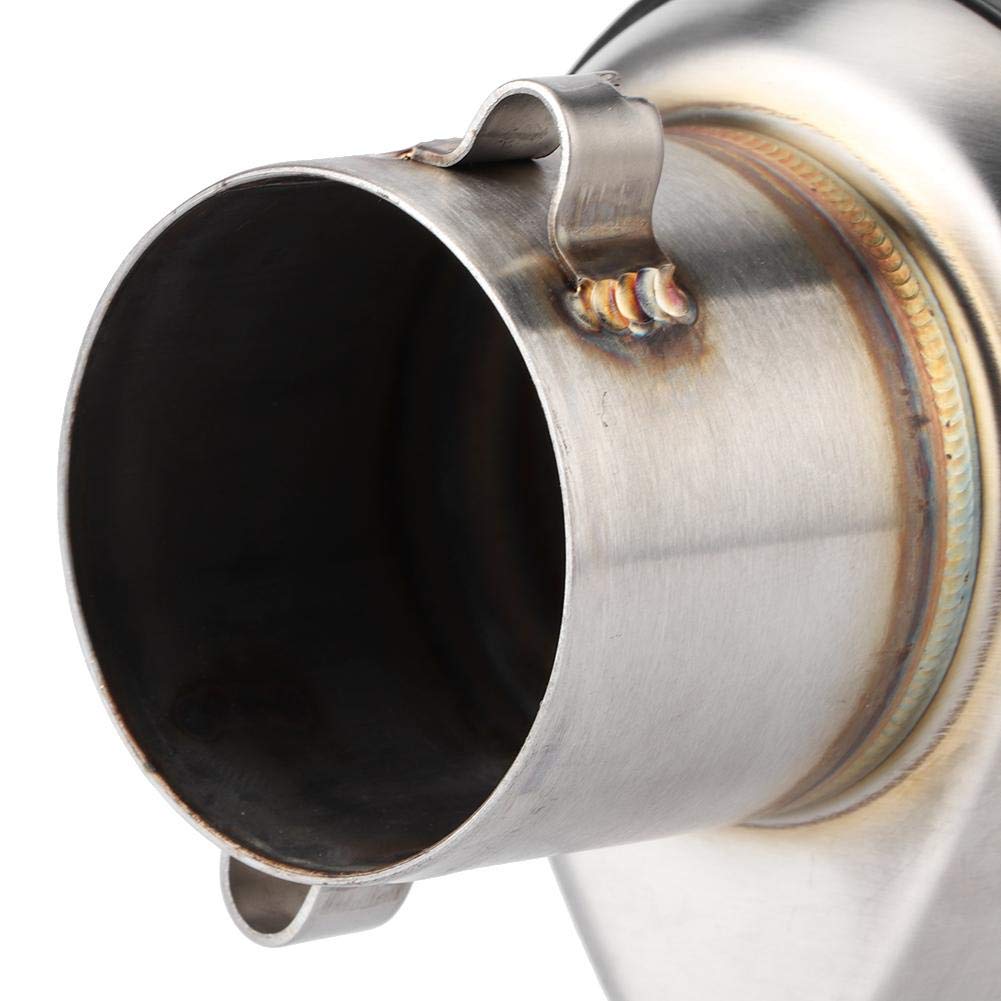 Tubo de escape, 51mm/2in Universal Moto Scooter Tubo de escape Textura de fibra de carbono apto para R3 R6 R15