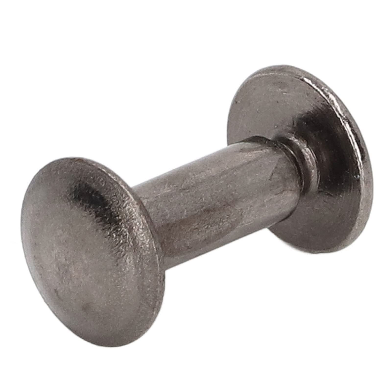 200 juegos de tornillos de encuadernación de libros, tornillos de encuadernación Chicago de Metal y latón ambiental, tornillos de remache de cuero DIY, 10x15mm (Gris)