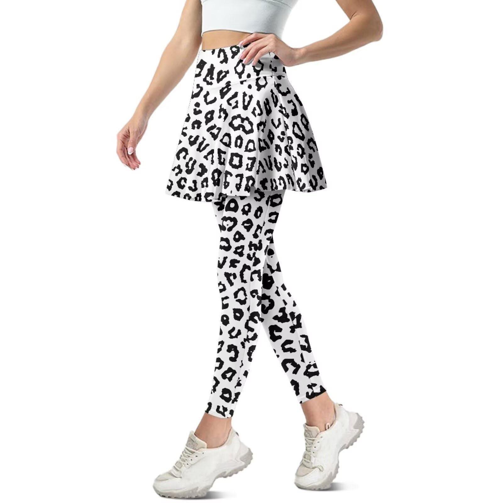 Poceacles Spódnice legginsy dla kobiet sportowe spódnice legginsy golf tenis fitness spódnica tenis joga spódnica z legginsami