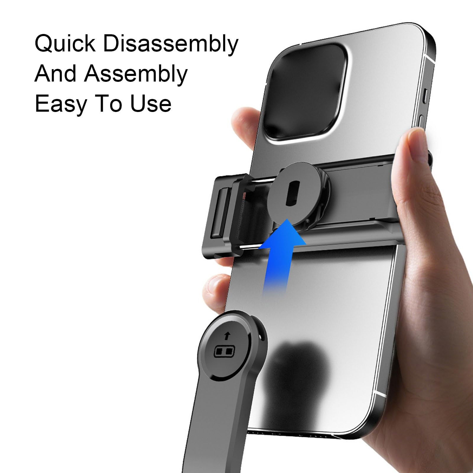 Treppiede Selfie Stick Estensibile, Supporto Telefono Portatile con Luce Remoto Ricaricabile 300mAh e Rotazione Angoli, per Vlogging Smartphone Fotografia da Viaggio Streaming