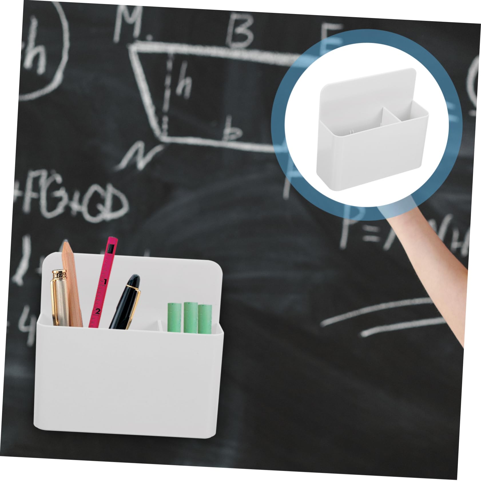OSALADI 3 Pezzi Organizzatore Magnetico per Penne e Marcatori per Lavagna Bianco per Ufficio e Casa Resistente e Facile Usare Adatto per Scuola e Lavoro