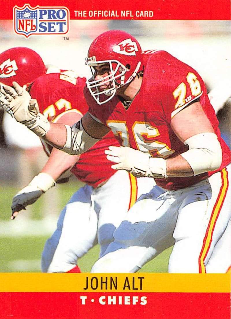 Amazon.com: 1990 Pro Set Football #140 John Alt RC Rookie Kansas