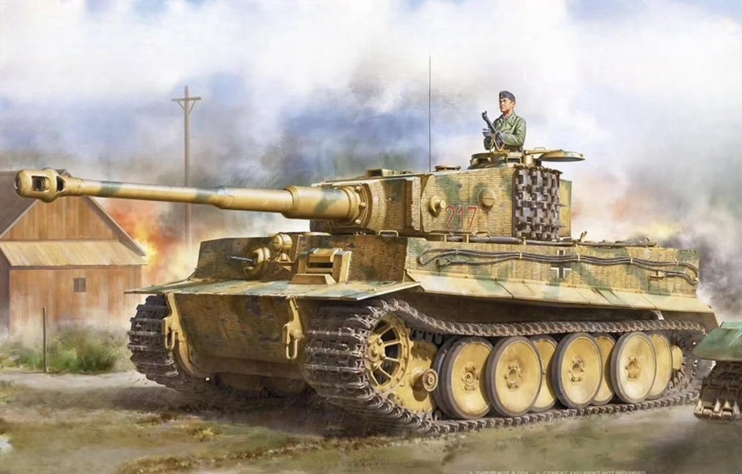 2200 1/35 Scale Tiger I Mid Production w/Zimmerit `Otto Carius` Model Kit
