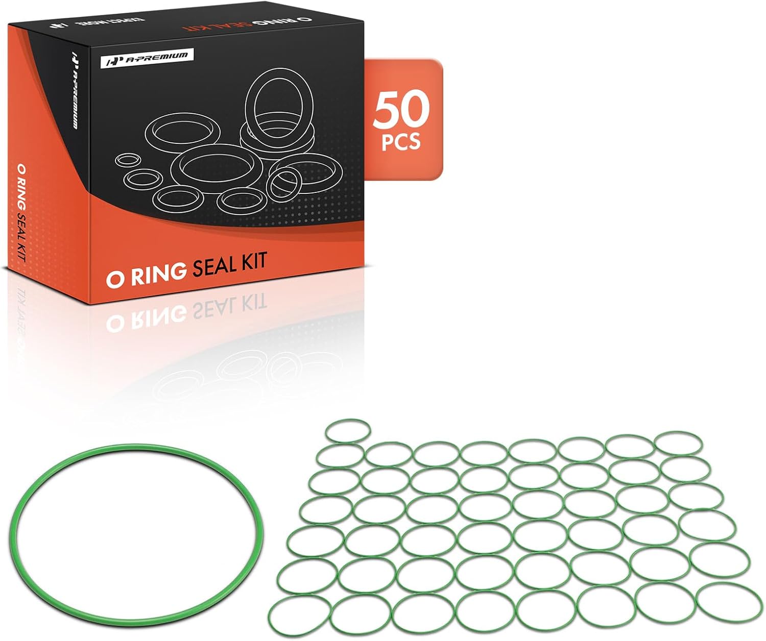 A-Premium Universal AC System Repair Kit, Exact ID (59.99±0.51mm) Exact CS (1.78±0.08mm), HNBR, 50Pcs
