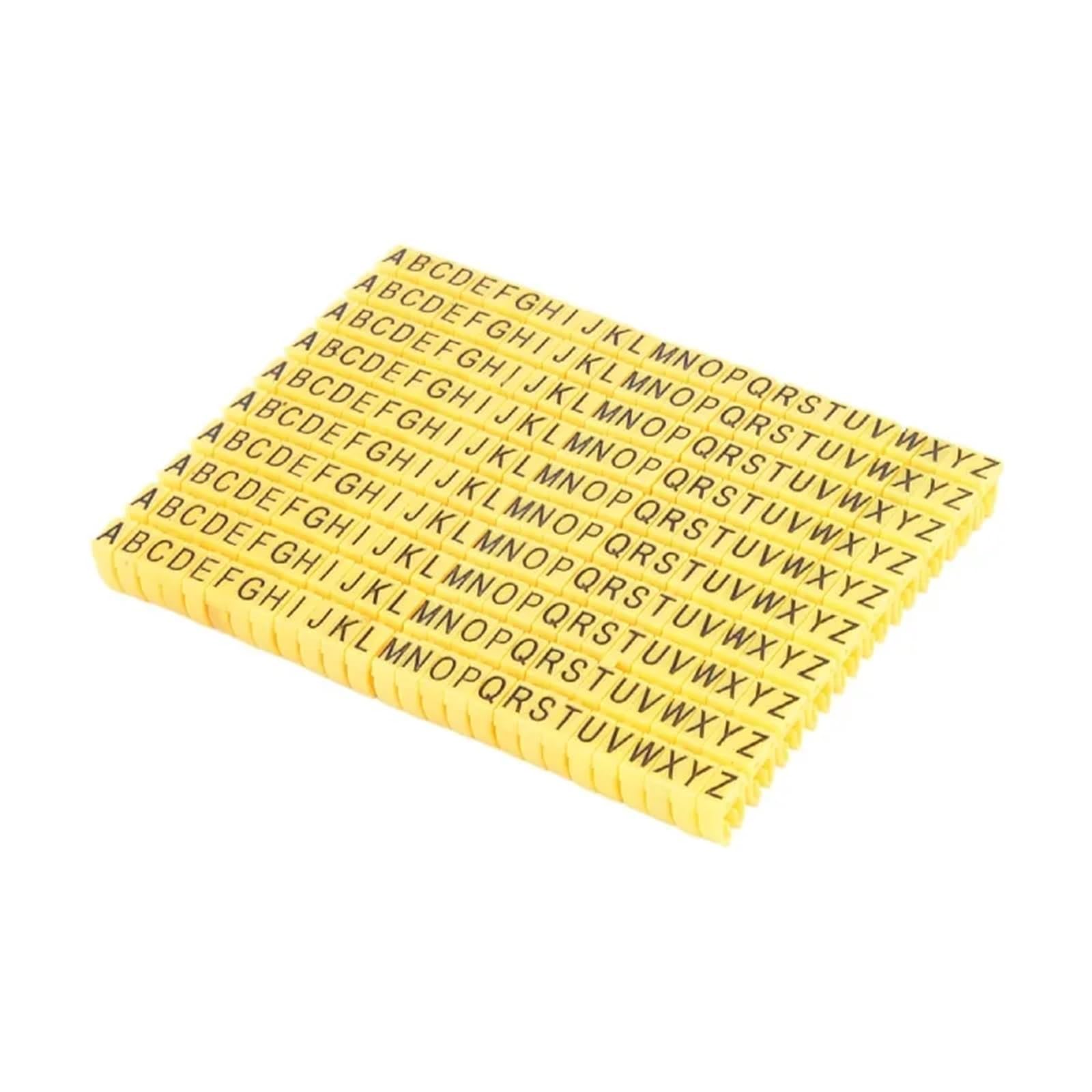 Slsko M 1(2.5Mm)260Pcs Cable Marker,260/390 Pcs Cable Markers Colourful C-Type Marker Letters Tag Label For 2-8Mm Wire Network Cable Wire Marker Tag Label For Organizing Wires And Identification(M 1(2.5Mm)260Pcs)