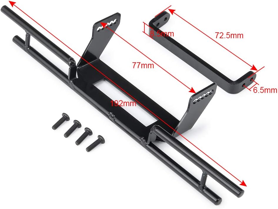 RCLions Metal Rear Bumper Protection Bar for TRX6 6x6 G63 G500 1/10 RC Crawler Car Upgrades