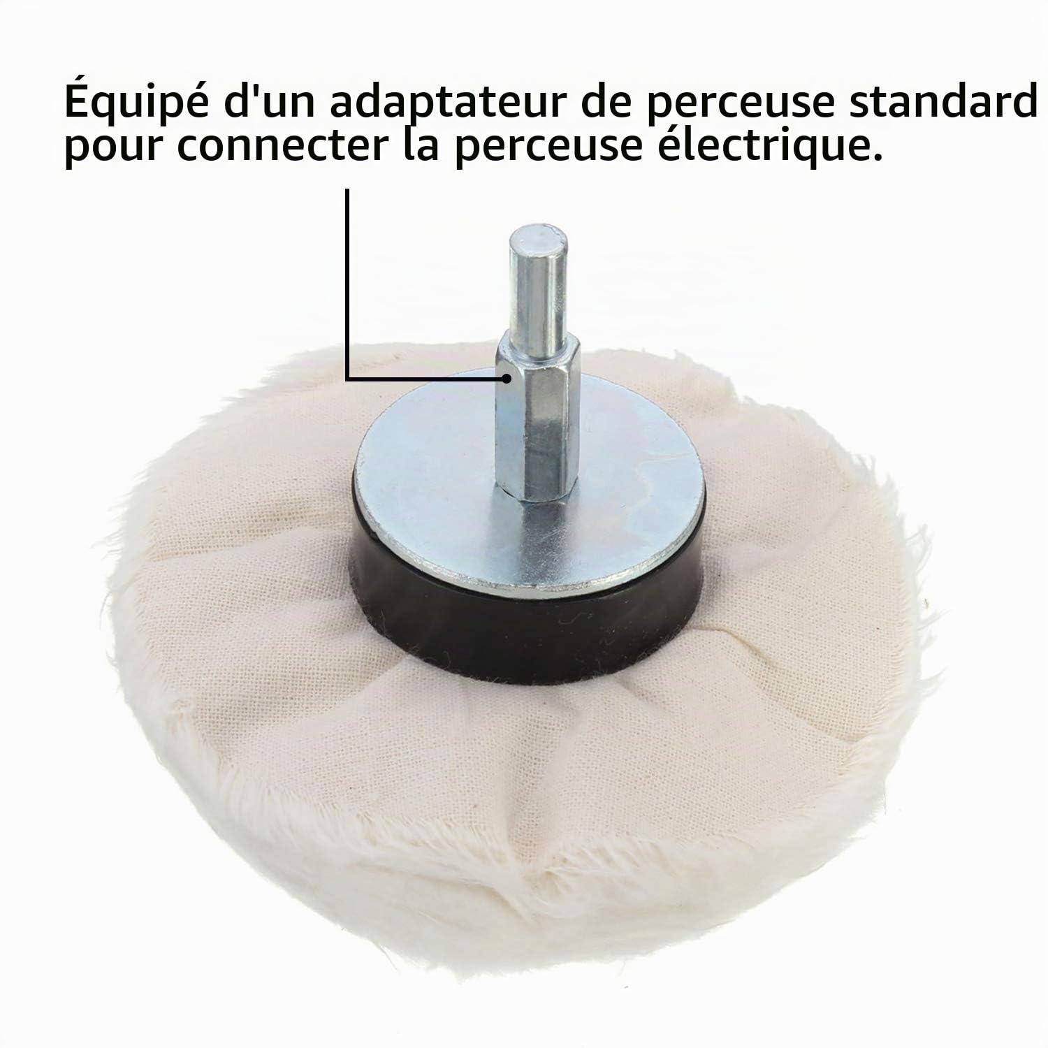 Roue à Polir En Feutre Laine 150mm - Parfaite Pour Laiton, Cuivre Et Inox