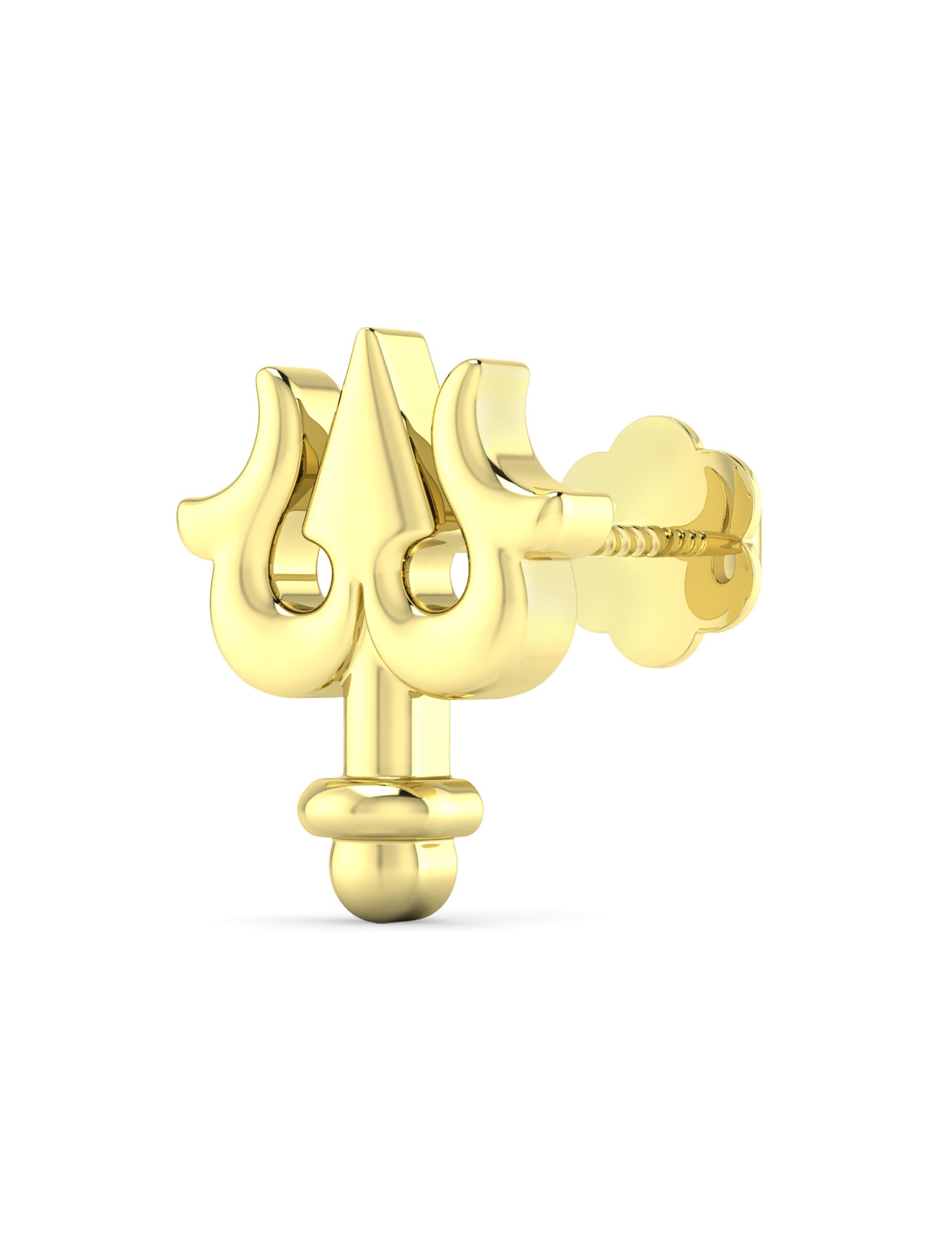 Stud Earrings for Men & Boys (1 Piece) - 925 Sterling Silver Ear Studs - 18k Gold Plated Jewellery - Birthday Anniversary Gift - Men Fashion Accessories-image-35