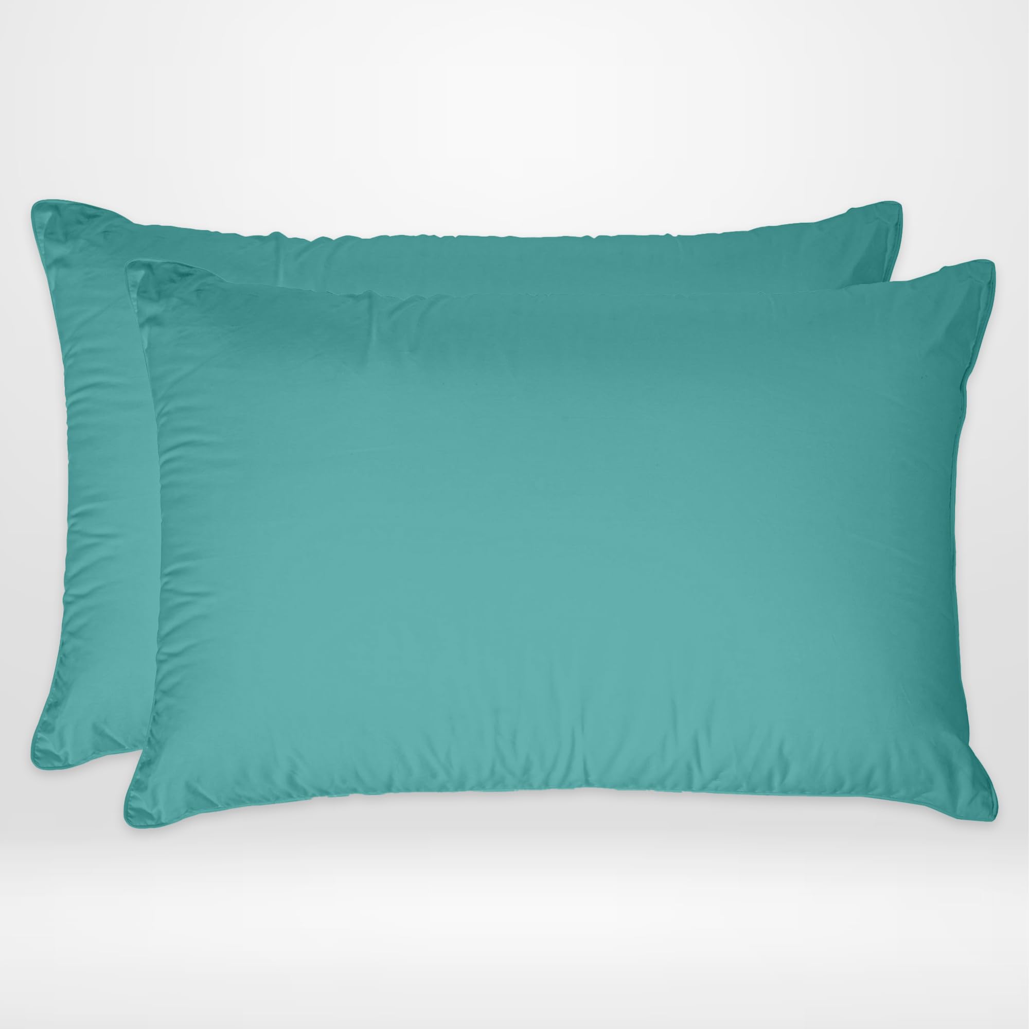 Housewife Pillow Cases 400 Thread Count 100% Egyptian Cotton Soft and Breathable Pillow Cases 2 Pack (Teal)