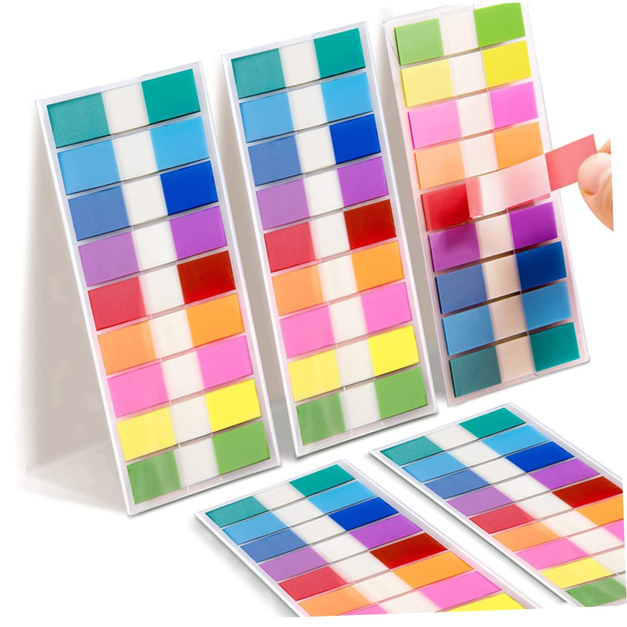 SHINEOFI 4500stücke Indexmarker Haftende Book Tabs Wiederverwendbare Sticky Tabs Praktische Seitenmarkierungen Für Schule Büro Und Zuhause Vielseitig Einsetzbar Für Notizen Und