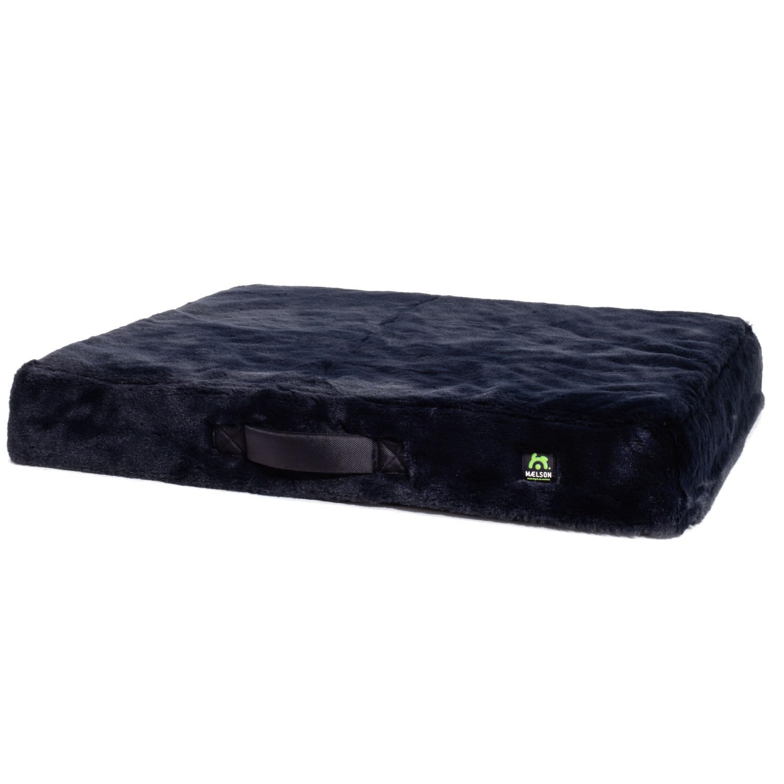 Maelson MemoFluff - Cuccia ortopedica per cani, 80 cm, colore: Nero
