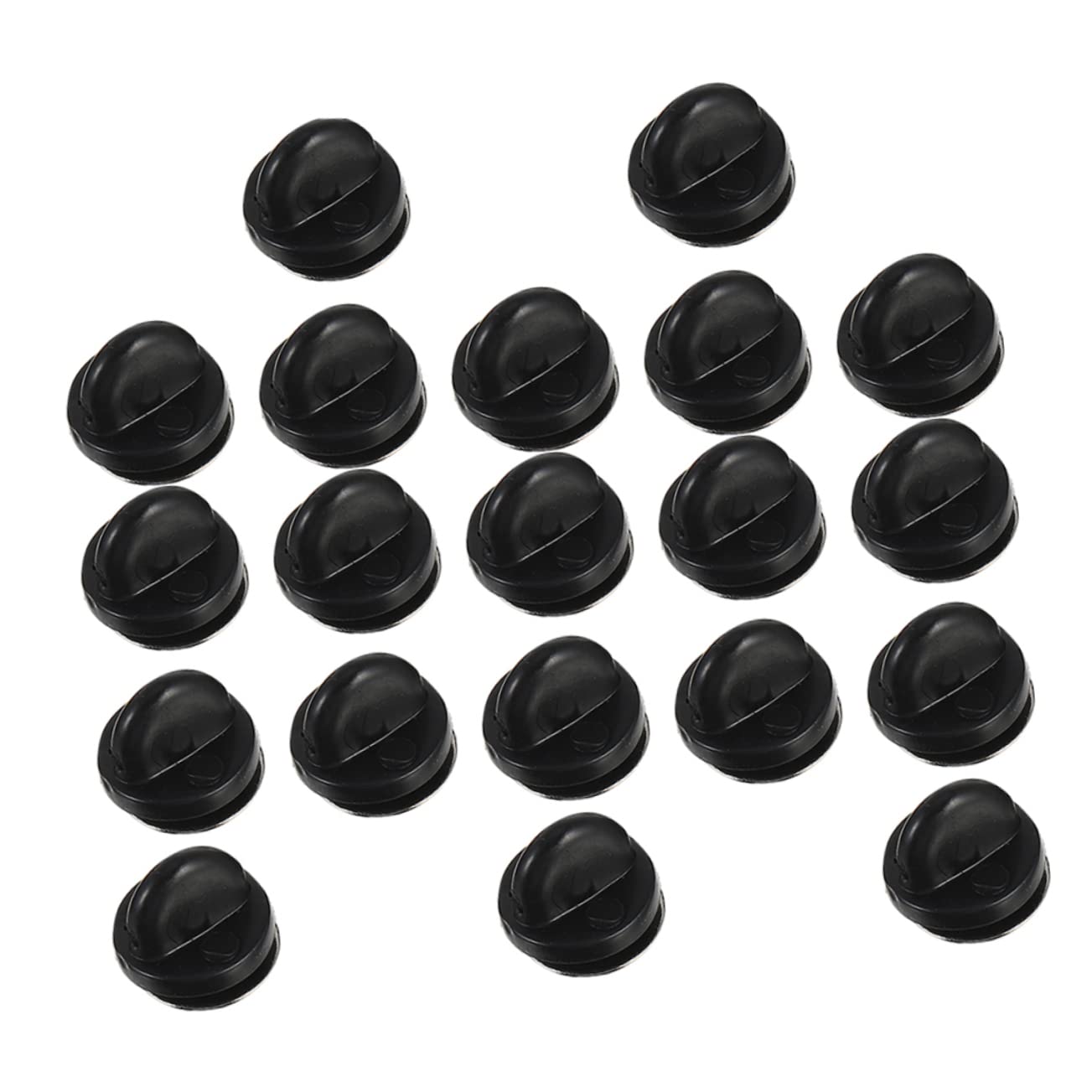 NUOBESTY 3 Ensembles Broche Embrayage Insigne Broche Durable Épingles À Cravate Attaches De Fermoirs De Attaches De Boucles De en Plastique 100 pièces * 3