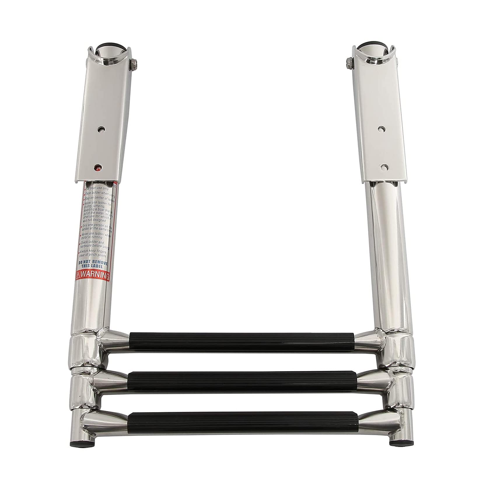Scaletta per Pontile con Piattaforma Telescopica in Acciaio Inox a 3 Gradini Scaletta per Barca in Acciaio Inossidabile con Piattaforma da Bagno e Corrimano per Piscina Yacht per Barche Mar