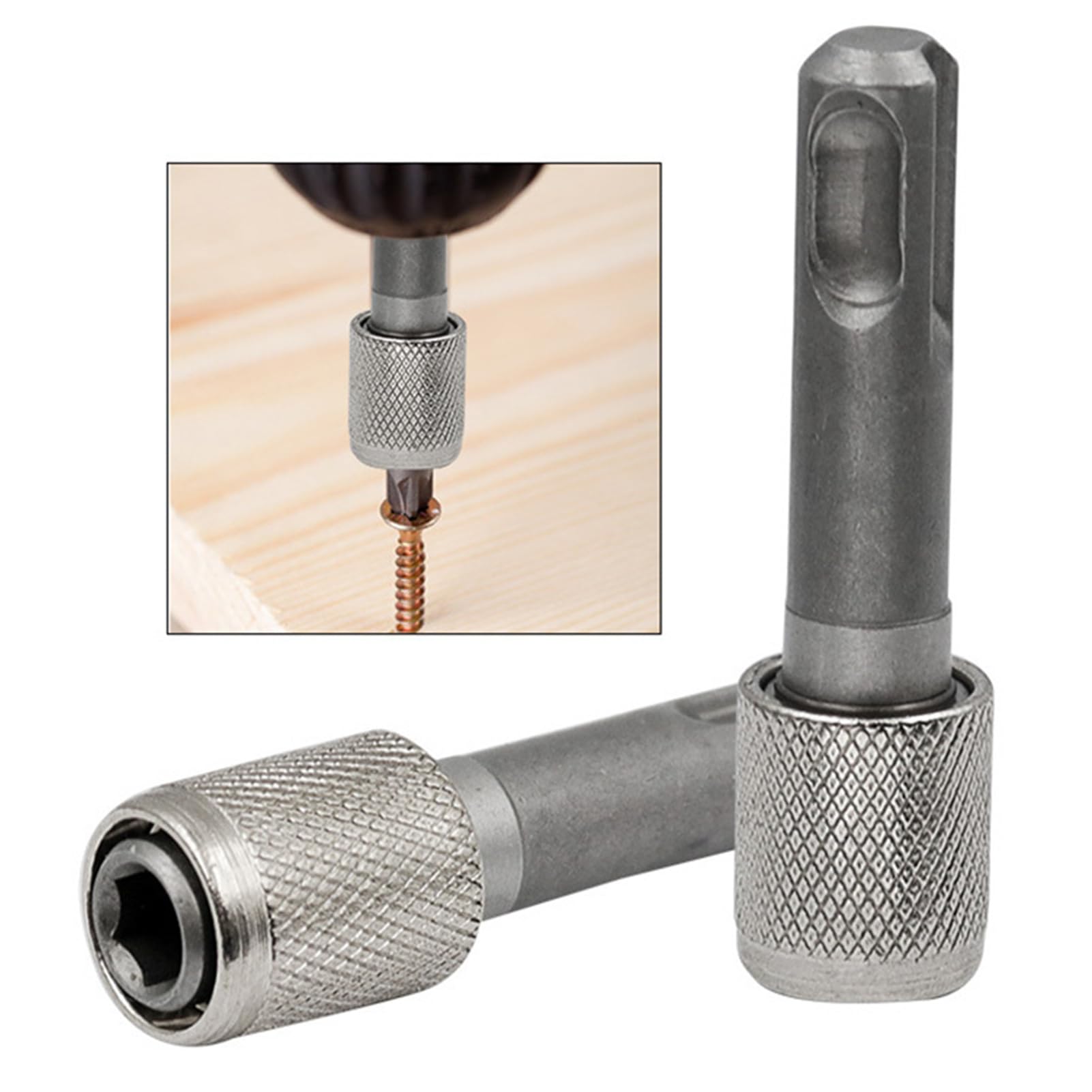 3 stuks SDS Plus-adapters, 6,35 mm boorhouder, zeskantige schacht voor normale SDS-bithouder, boorhouder, bithouder voor grondboor, woondecoratieprojecten, industriële toepassingen, boormachine