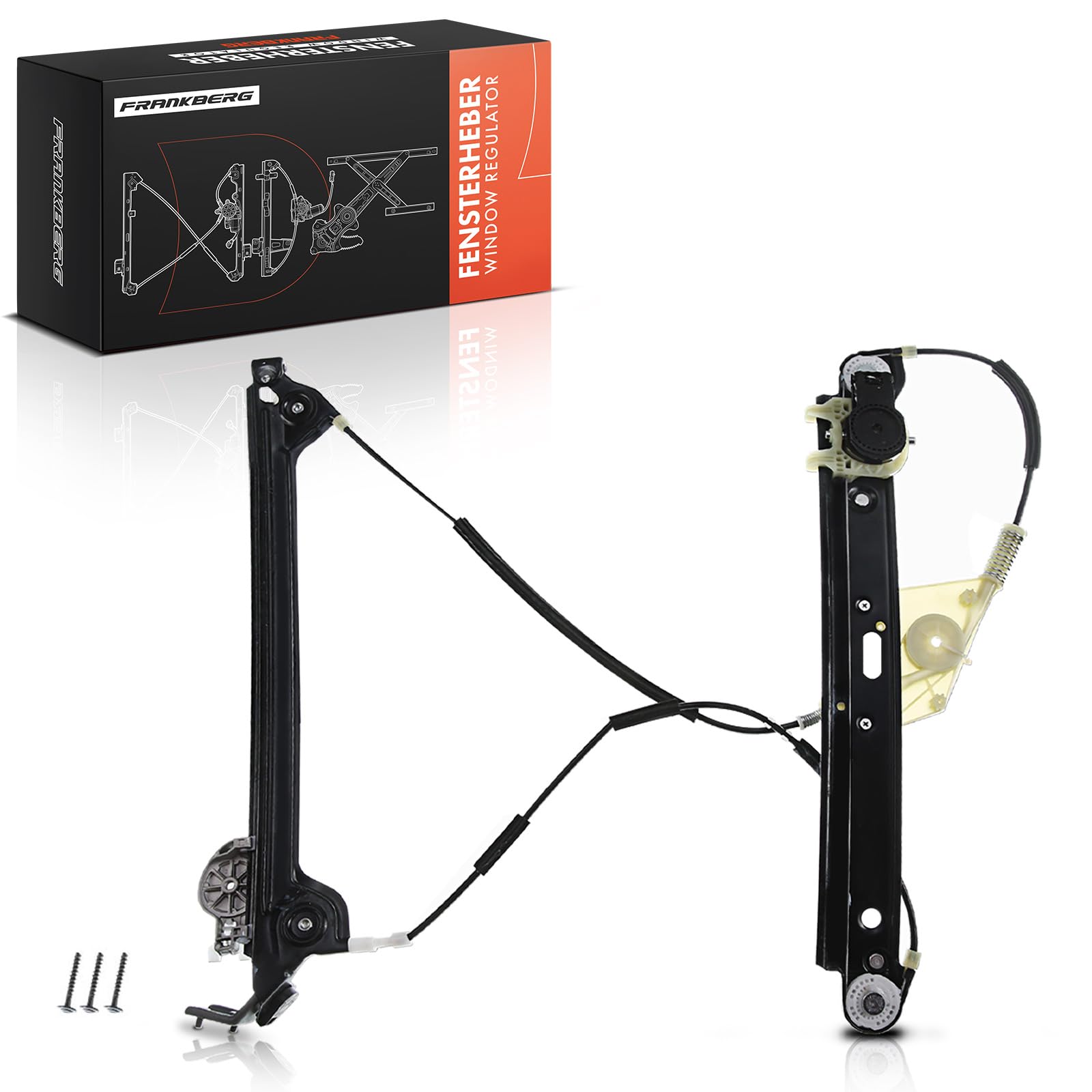 Frankberg Regulador de la ventana delantera izquierda 51337165595 | Compatible con: Serie 1 Convertible E88, Serie 1 E81, Serie 1 Coupé E82, Serie 1 E87