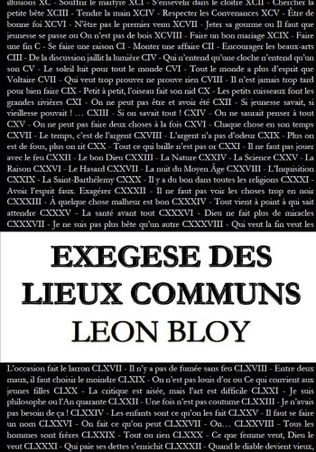  Exégèse des lieux communs livre En ligne