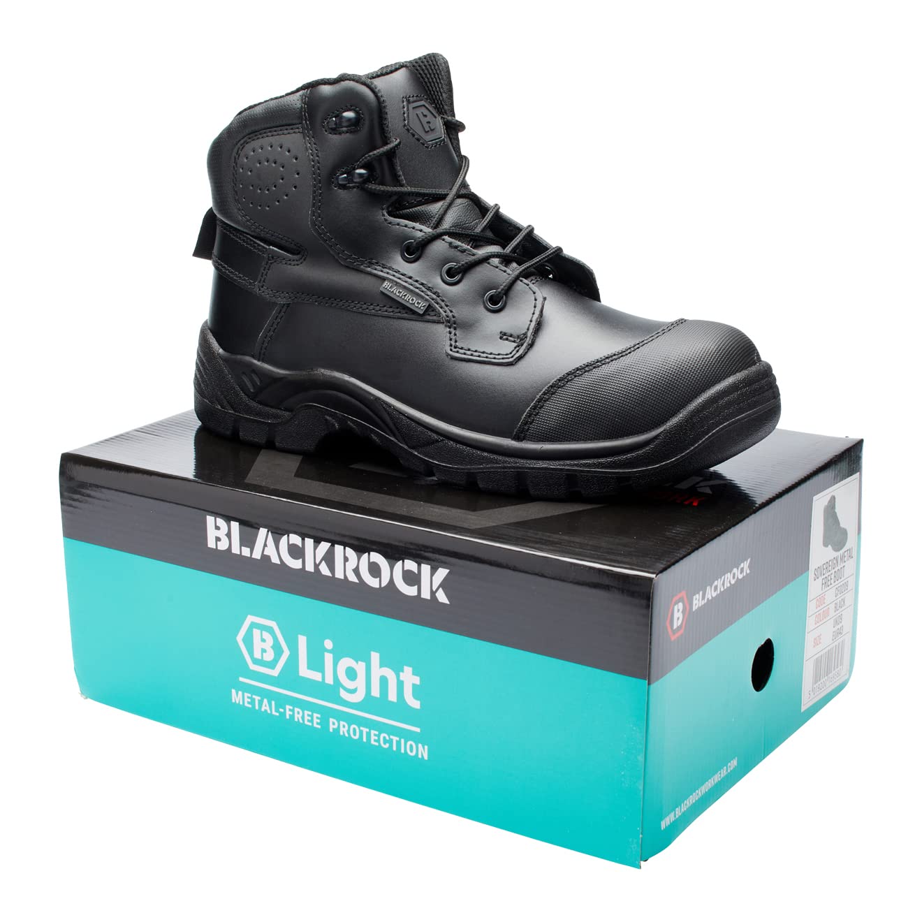 Blackrock Sovereign Composite Safety Boots, S3, Botas de trabajo con puntera de material compuesto, para hombre y mujer, de ajuste ancho, sin metal, resistentes agua, zapatos de seguridad sin acero