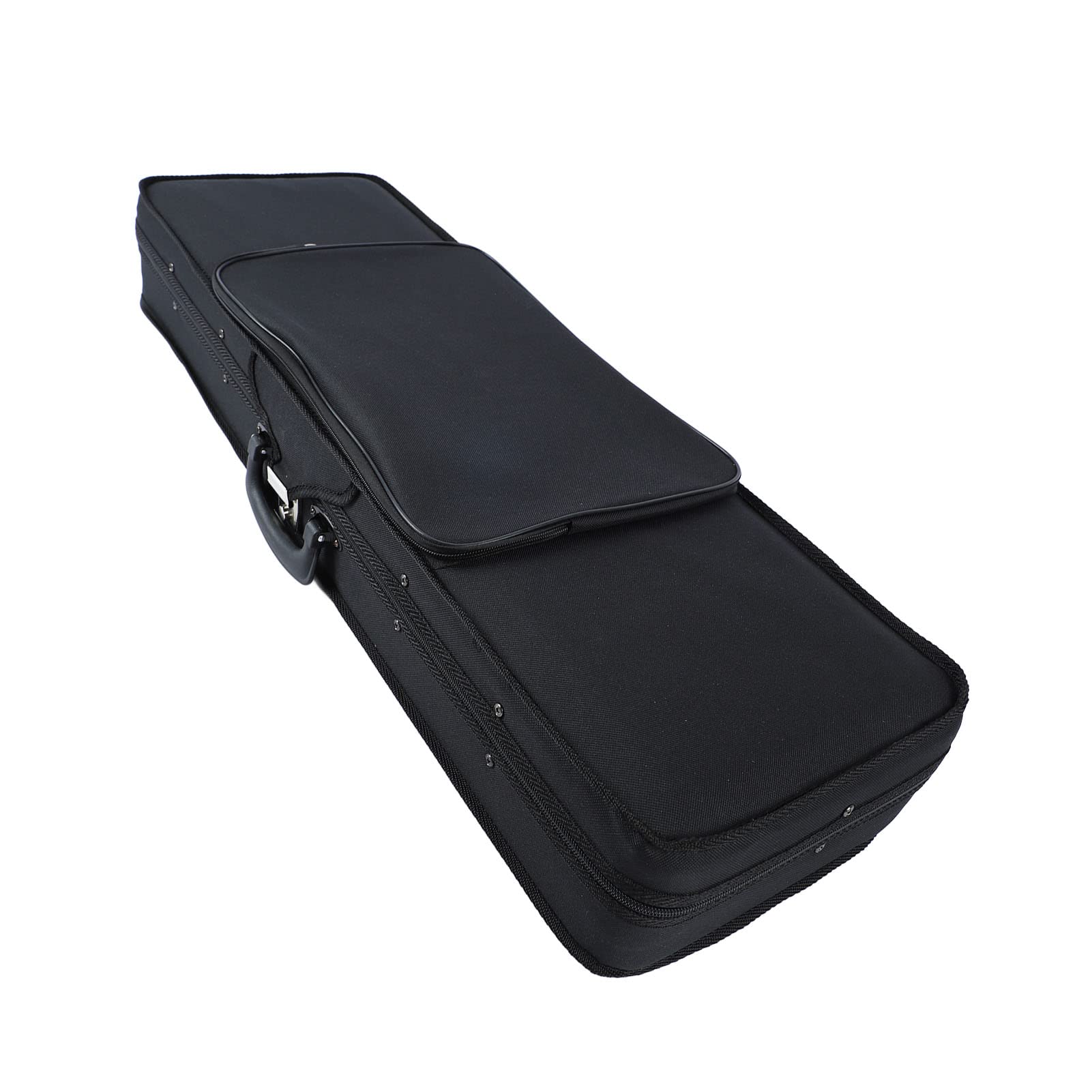 Eujgoov Estuche de Violín 4/4 Negro - Caja Protección 78 cm con Forro Algodón Tela Oxford y Higrómetro