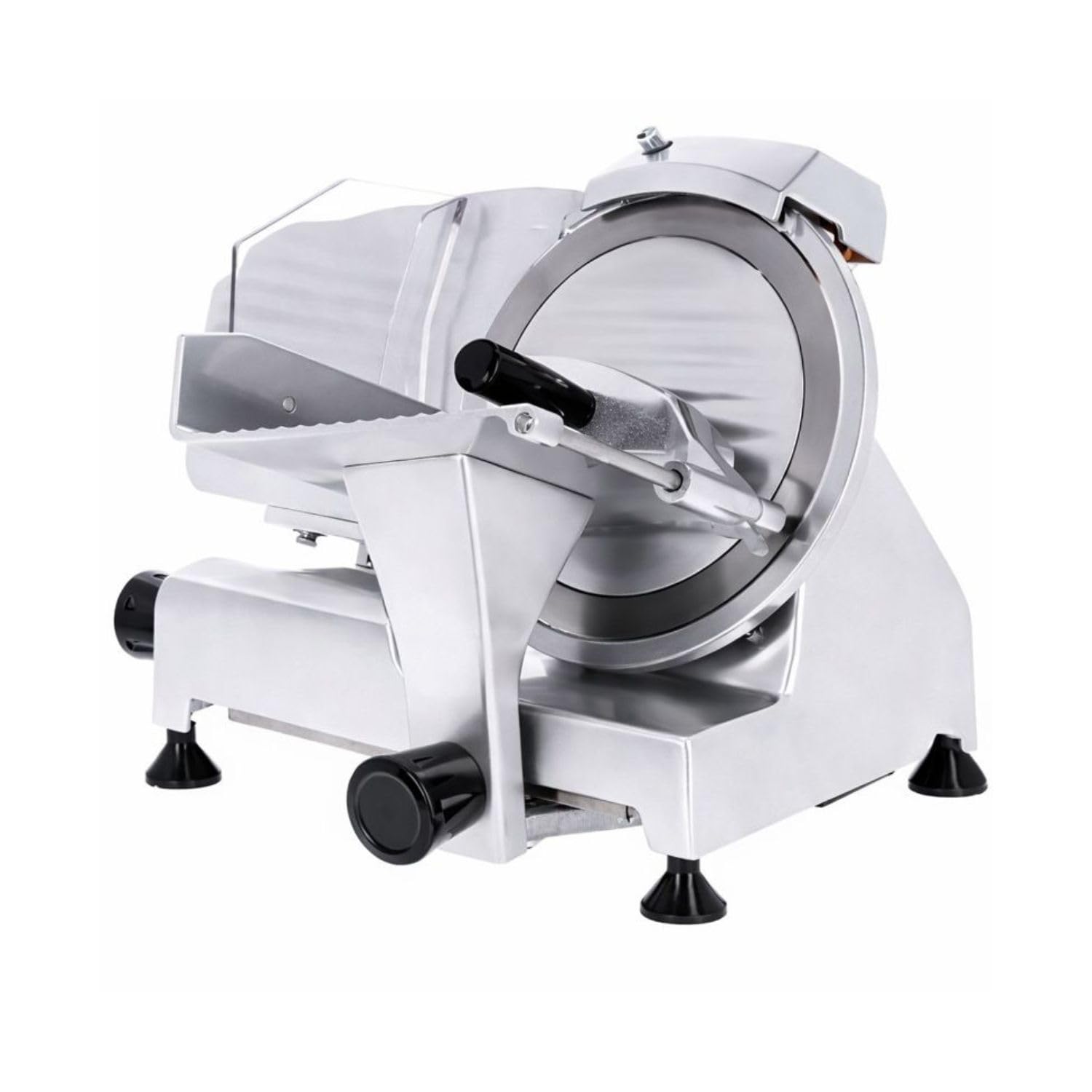 Trancheuse à Jambon Professionnelle Ø 300 mm – Grise – Semi-Automatique – Coupe 0,2 à 15 mm – 250 W