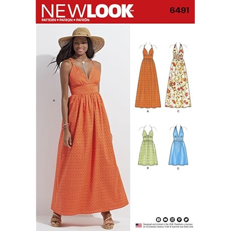 New Look Sewing Pattern D0560: Stylish Summer Dress Patterns