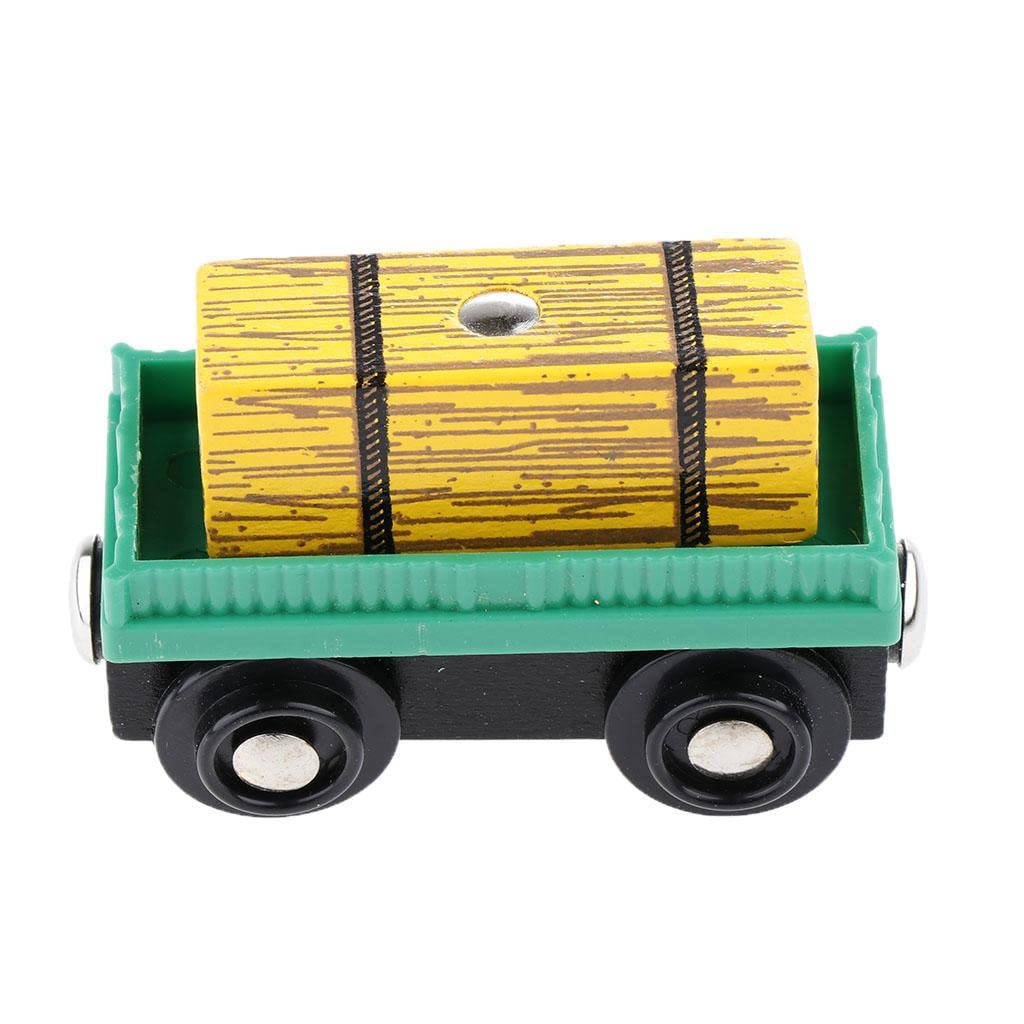 LOOM TREE® Wooden Magnetic Train Carriage for Toy Trains Accessories Forage Carriage | 1 Piece Wooden Magnetic Train Car
