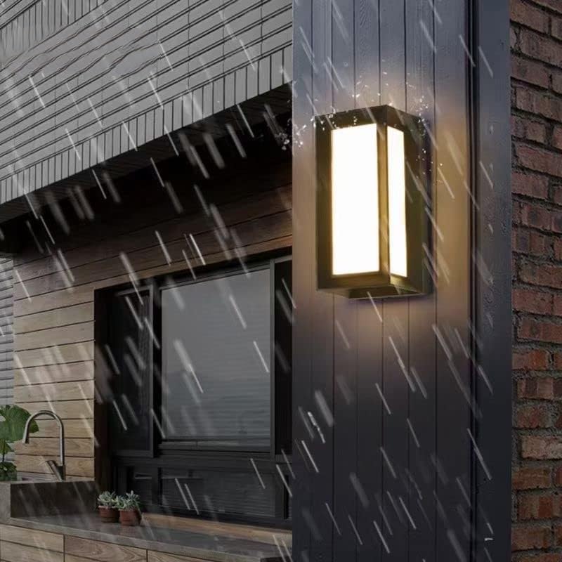 FILLISKA® 12 Watt LED Acrylic Indoor/Outdoor, UP/Down Wall Light Warm White, IP-65 Rainproof & Shockproof Alluminium Body (MattBlack-509)-image-13