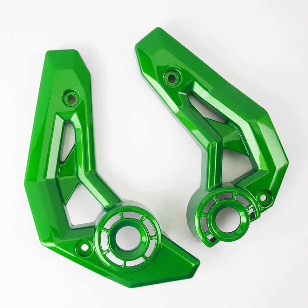 Cubierta lateral para marco de motor izquierdo y derecho para motocicletac Cubierta de carenado de carrocería compatible con Ka-wa-sa-ki Z650/Ninja650 Z 650/Ninja 650 2017-2024 (Verde)