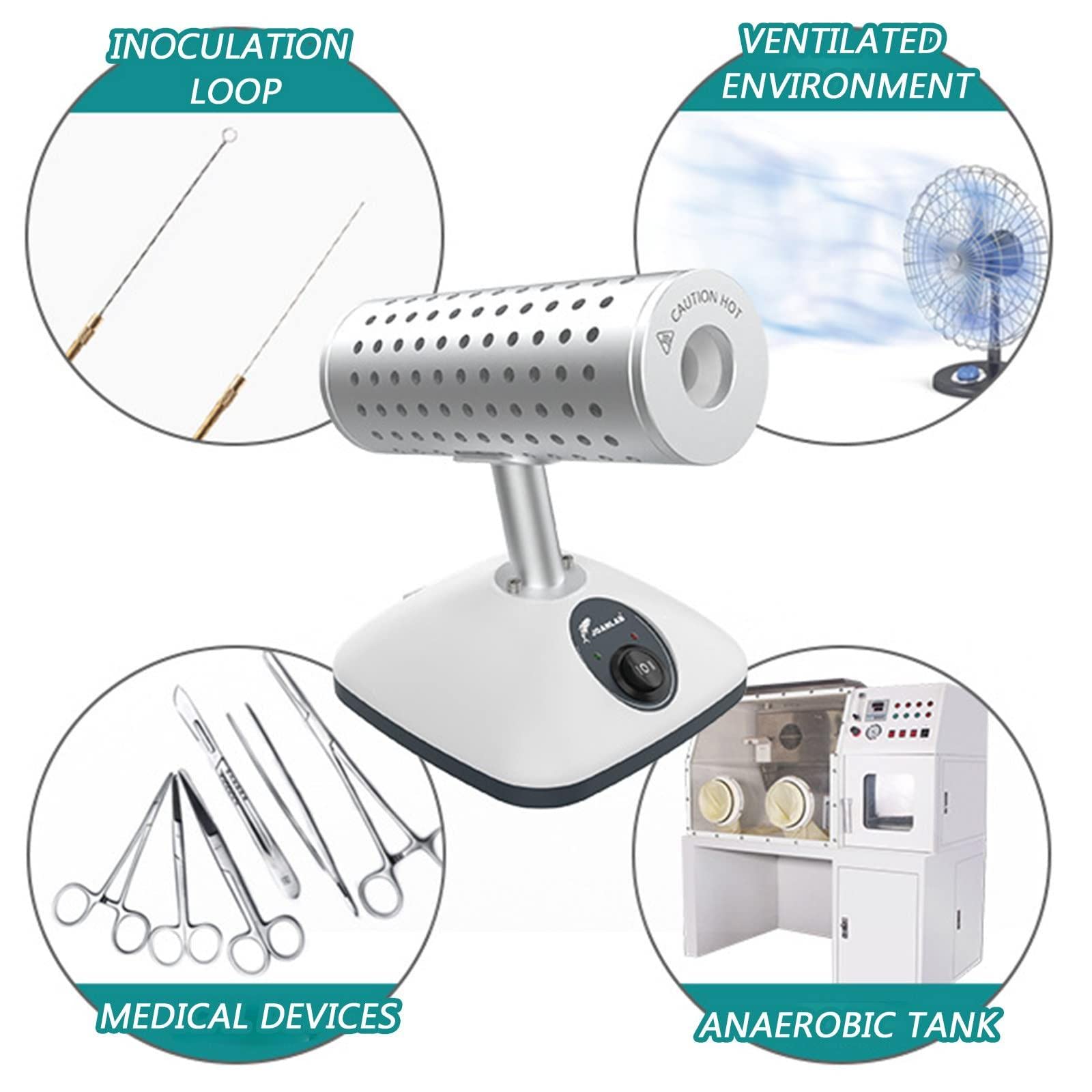 Autoclave eléctrico, esterilización rápida en 5-7 segundos, esterilizador infrarrojo, ideal para entornos anaeróbicos, 900S