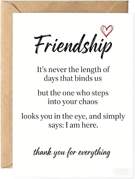 Best Friend Birthday Card for Women Men, Cute Birthday Cards for Women Friendship, Perfect Happy Anniversary Cards for Bestie, Sweet Thank You & Friendversary Gifts, An Amazing Friend Card