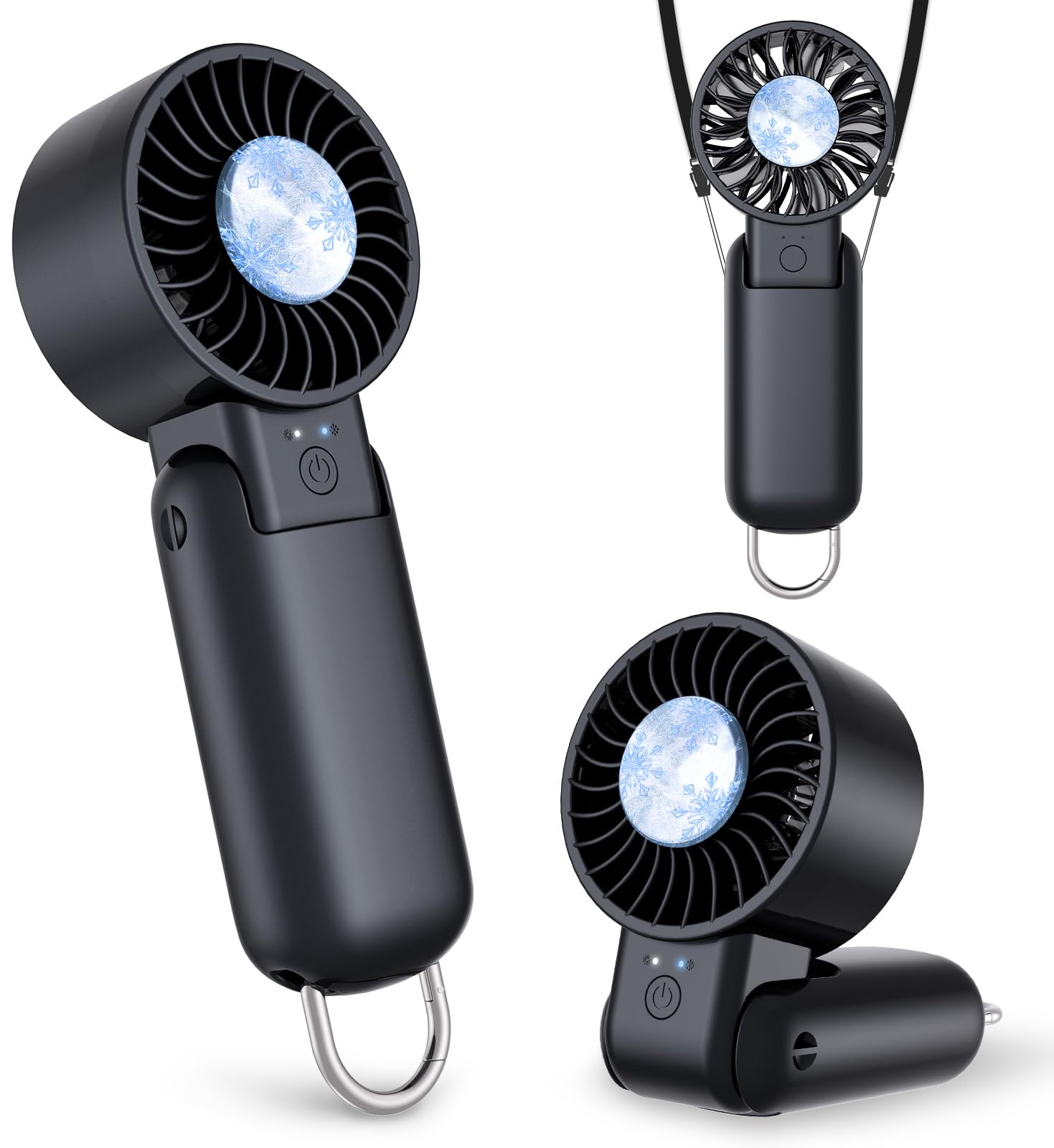 Amazon | ハンディファン 冷却プレート ハンディ扇風機【-20℃瞬間冷却