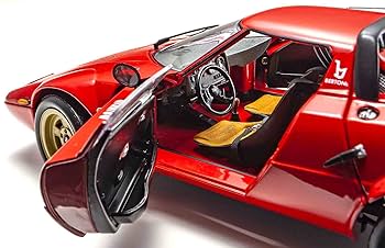 京商18分の1ミニカーランチアストラトス Amazon | 京商オリジナル 1/18 ランチア ストラトス HF レッド