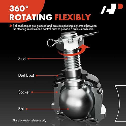 Miniatura 3 de A-Premium 2 rótulas delanteras inferiores compatibles con Toyota Camry 1992-2001, Sienna 1998-2003, Avalon 1995-2004, Solara 1999-2003, Lexus RX300