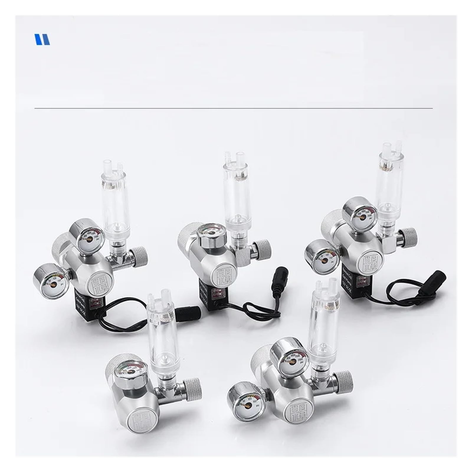 Zrdr Medidor Regulador De Co2 Reductor Dióxido Carbono Válvula Contadora Burbujeador Cilindro Eléctrico Accesorios for Acuario Pesca(R102X,CGA320)