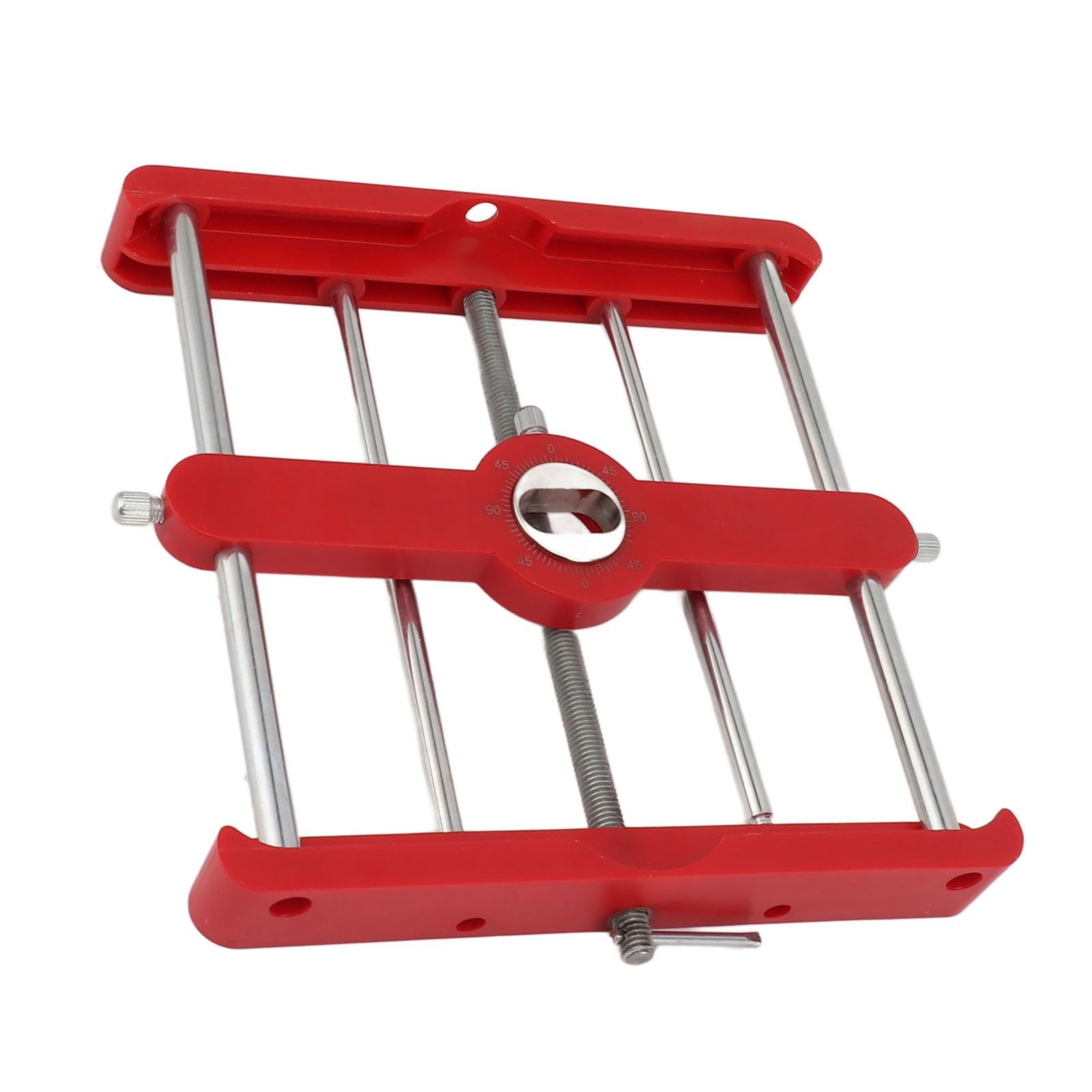 Woodworking Drilling Positioner Drill Locator Tool, Aluminum Alloy Punch Locator for Woodworking Drilling with Adjustable Positioner for DIY Projects