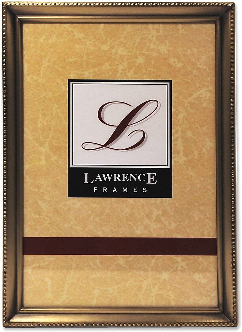 Lawrence Frames Bead Border Design, 8x12, Satin Gold