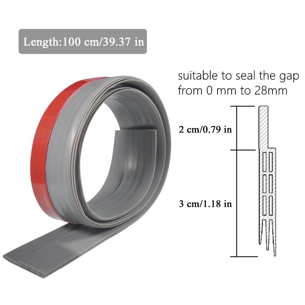 Striscia Esclusore Bozze Porta Lunga Durata Lunghezza 93cm