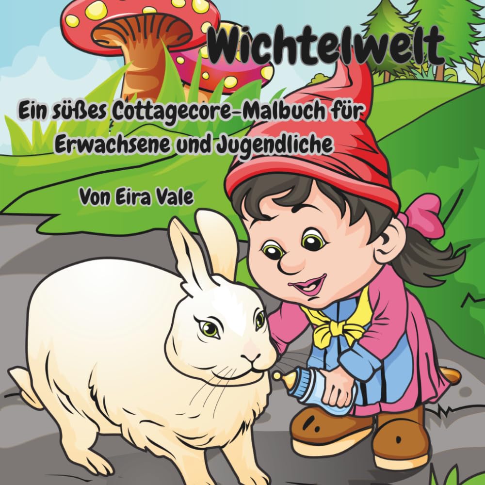 Wichtelwelt: Ein süßes Cottagecore-Malbuch für Erwachsene und Jugendliche