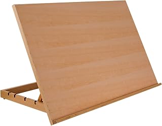 SoHo Urban Artist Extra Large 19.75x29.5" Adjustable Portable Drawing Board Easel - 5 Positions, Beechwood, Travel-Friendly