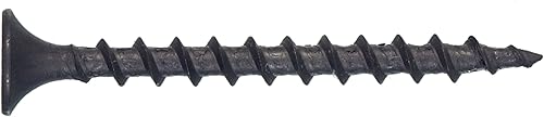 40880 Tornillo grueso para paneles de yeso de 8 x 3 pulgadas con unidad Phillips, negro