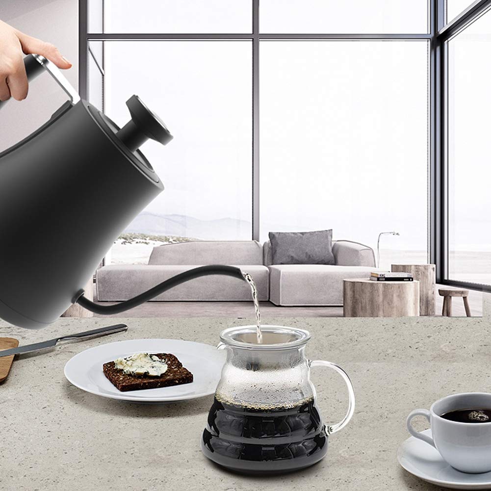 Bollitore elettrico a collo d'oca con display LCD, bollitore per acqua