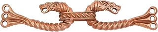 Lord of Battles Medieval Cloak Clasp (Made of Bronze) | Viking Celtic Dragon Design Hook for Cloak Scarf, Shawl | Handmade Cloak Clasp Lost-Wax Cast Bronze
