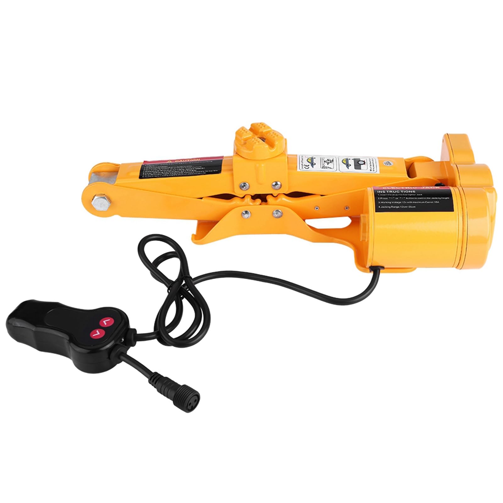 Generic Cric di Sollevamento Elettrico Compatto Portatile capacità 2T per Pneumatici di Emergenza su Strada per Auto Jack Automatico da 12 V per Garage e Attrezzature di Emergenza