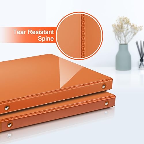 Vista 67 de COMIX Carpeta de 3 anillos de 1 pulgada con cubierta transparente, carpeta de vista de 1 pulgada con capacidad para 200 hojas de papel tamaño carta