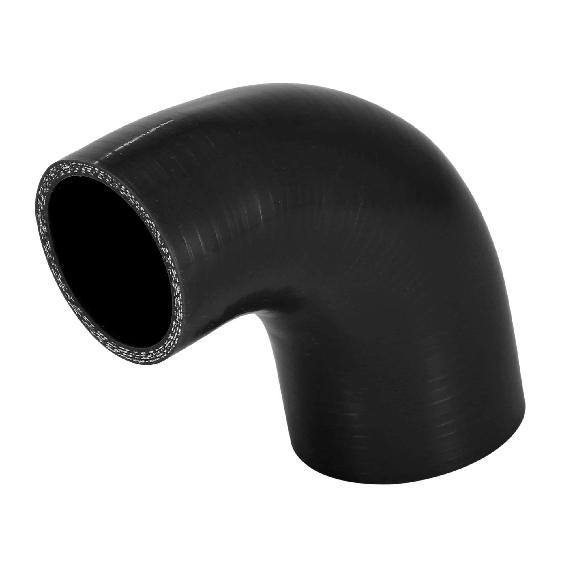 A ABSOPRO 90 Degré 51-63mm 2"-2.5" ID Coupleur Silicone Tuyau Noir